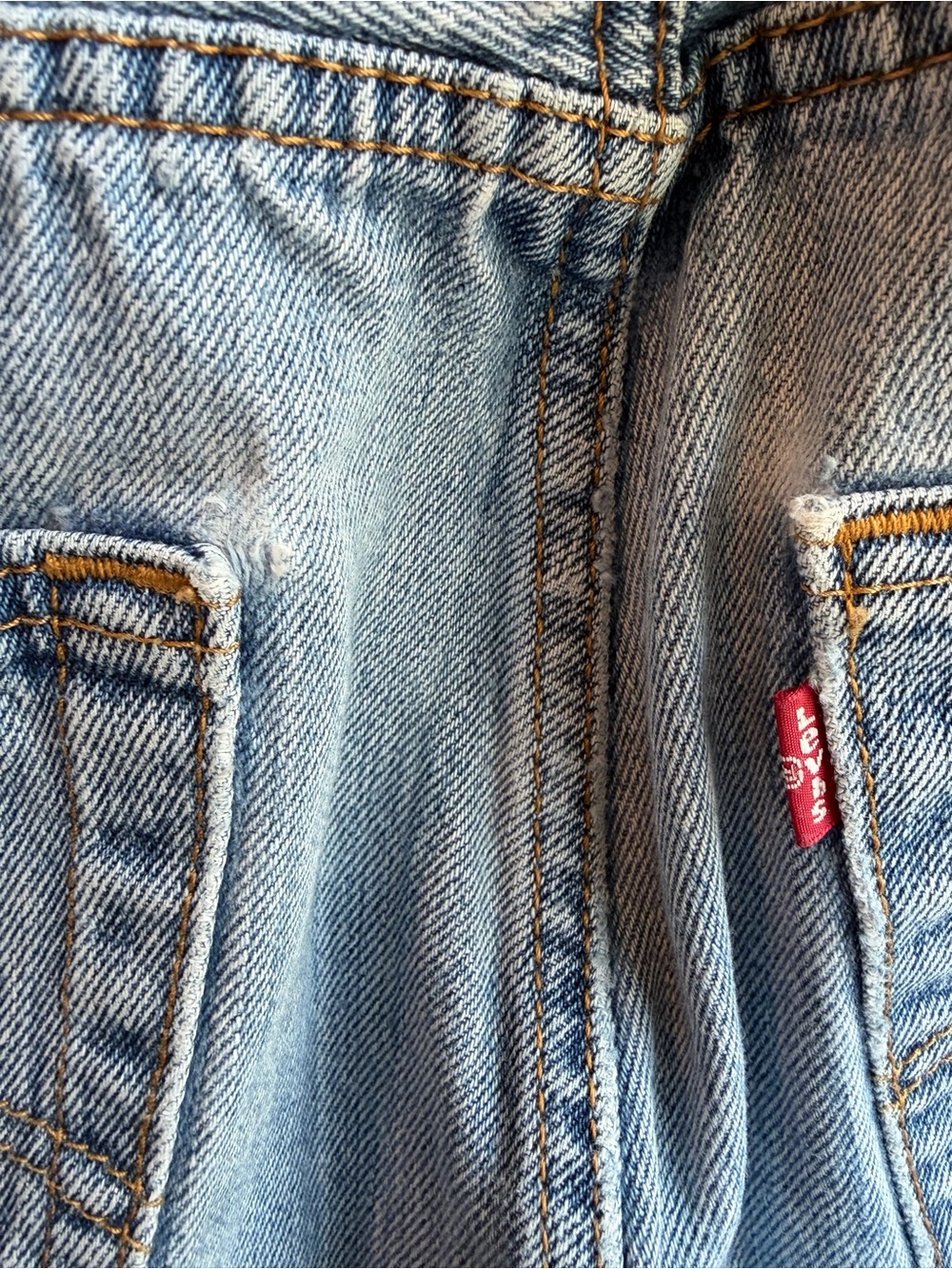 Levi’s 501 - 1993 Classic High-Rise Straight Leg Jeans - Light Blue- vintage - Picture 15 of 16
